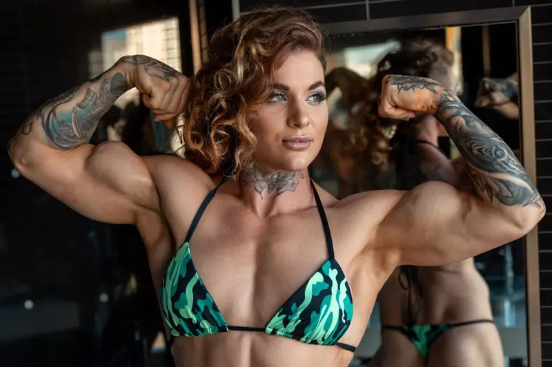 Lee Keyrouz IFBB Pro muscle goddess exclusive photoshoot